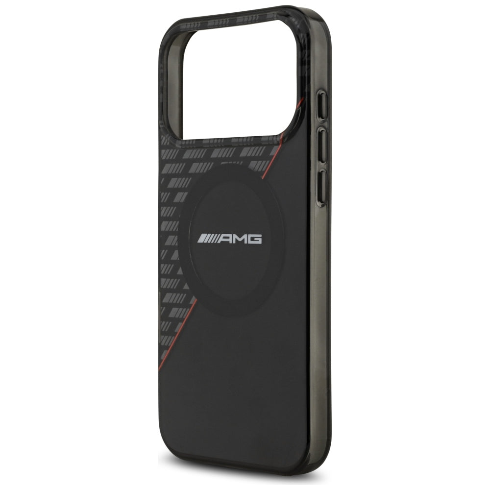 Mercedes AMG IML Double Layer Rhombs MagSafe Case for iPhone 18 Pro Max / 17 Pro Max - Black and Red_5