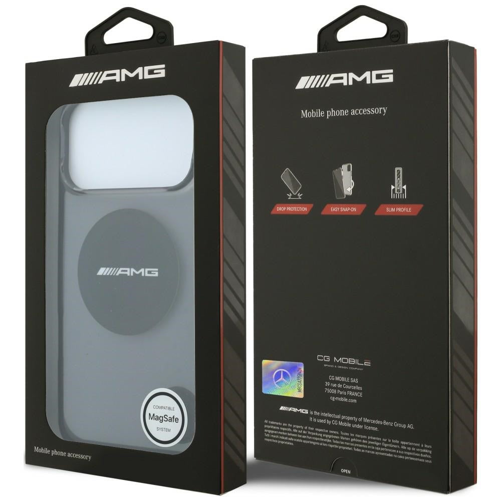 Mercedes AMG IML Transparent Bicolor Block MagSafe Case for iPhone 18 Pro Max / 17 Pro Max - Black_7