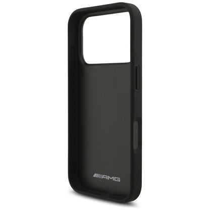 Mercedes AMG Leather Debossed Lines Logo case for iPhone 18 Pro / 17 Pro - black_6
