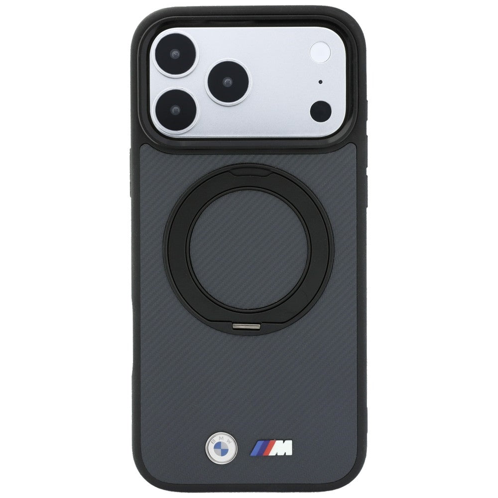 BMW Kevlar Ring Stand 360 MagSafe Case for iPhone 18 Pro / 17 Pro - Dark Gray_2