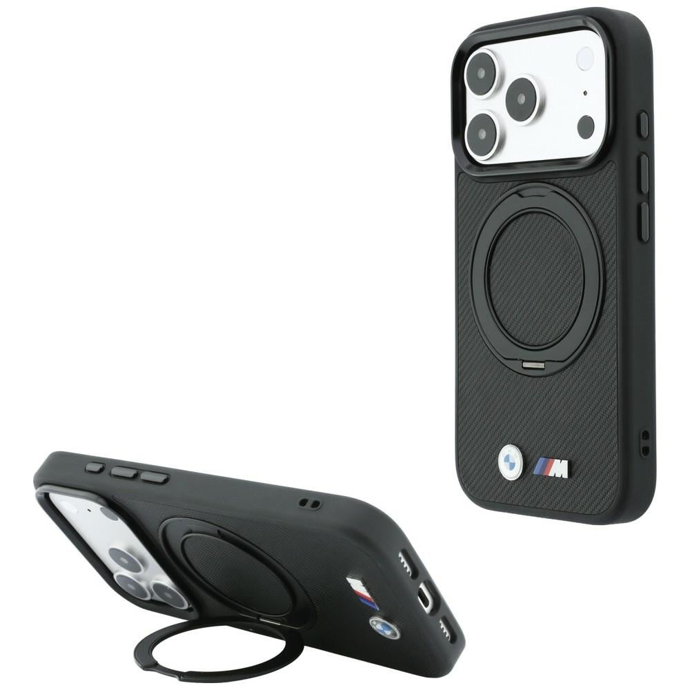 BMW Kevlar Ring Stand 360 MagSafe Case for iPhone 18 Pro / 17 Pro - Black_0