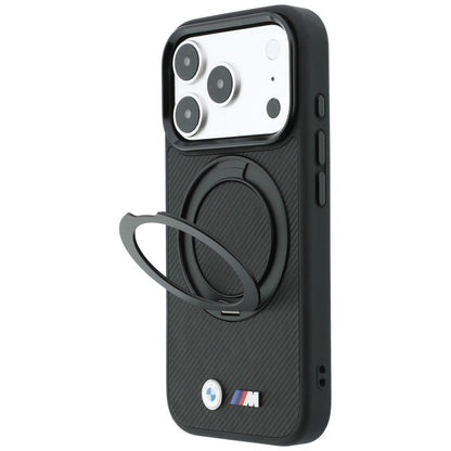 BMW Kevlar Ring Stand 360 MagSafe Case for iPhone 18 Pro / 17 Pro - Black_1