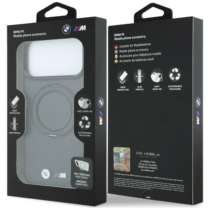 BMW Kevlar Ring Stand 360 MagSafe Case for iPhone 18 Pro Max / 17 Pro Max - Dark Gray_7