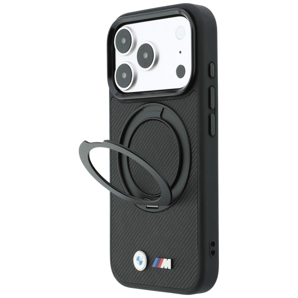 BMW Kevlar Ring Stand 360 MagSafe Case for iPhone 18 Pro Max / 17 Pro Max - Black_1