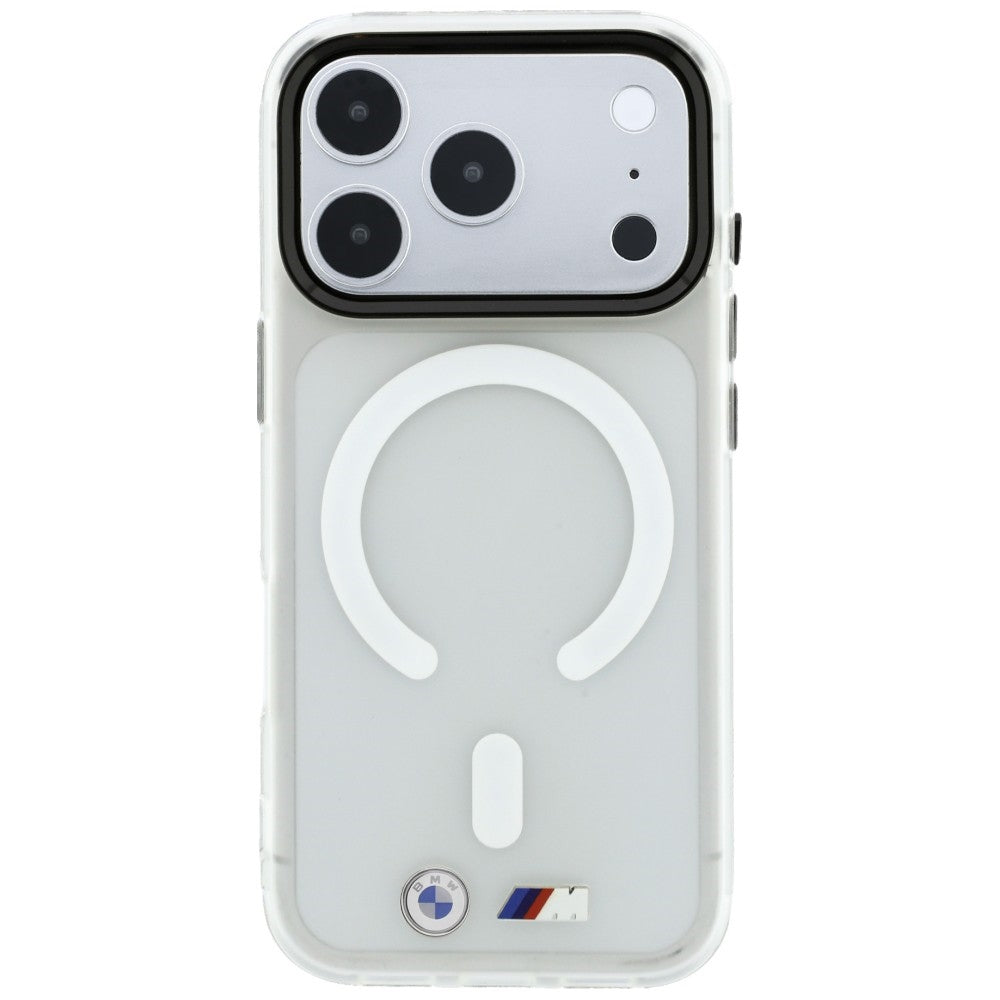 BMW M IML Frosted Metal Logo &amp; Trims MagSafe Case for iPhone 18 Pro / 17 Pro - Transparent_2