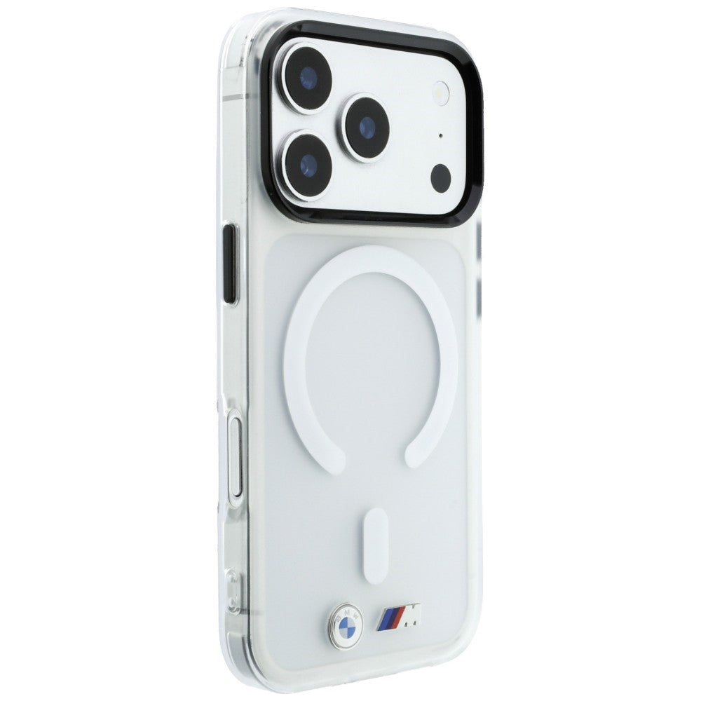 BMW M IML Frosted Metal Logo &amp; Trims MagSafe Case for iPhone 18 Pro / 17 Pro - Transparent_3