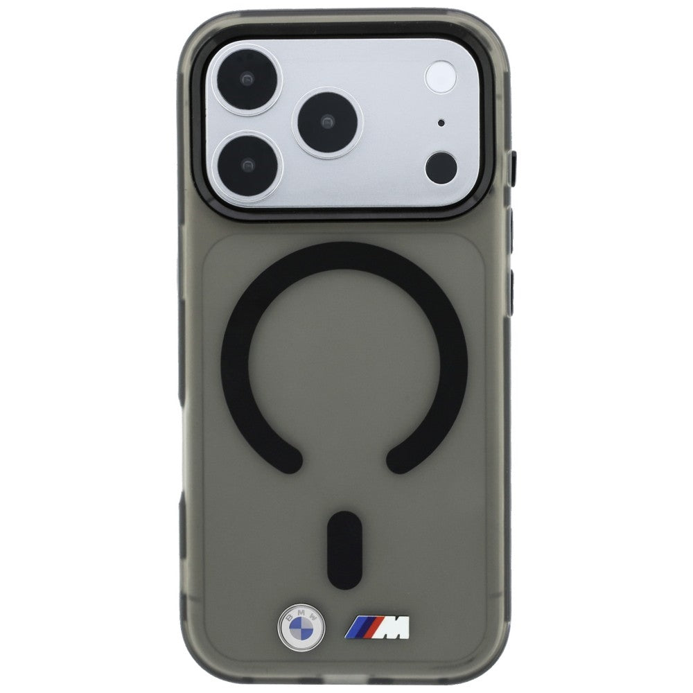 BMW M IML Frosted Metal Logo &amp; Trims MagSafe Case for iPhone 18 Pro Max / 17 Pro Max - Black_2