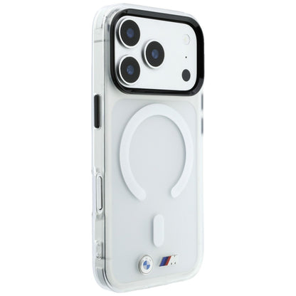 BMW M IML Frosted Metal Logo &amp; Trims MagSafe Case for iPhone 18 Pro Max / 17 Pro Max - Transparent_3
