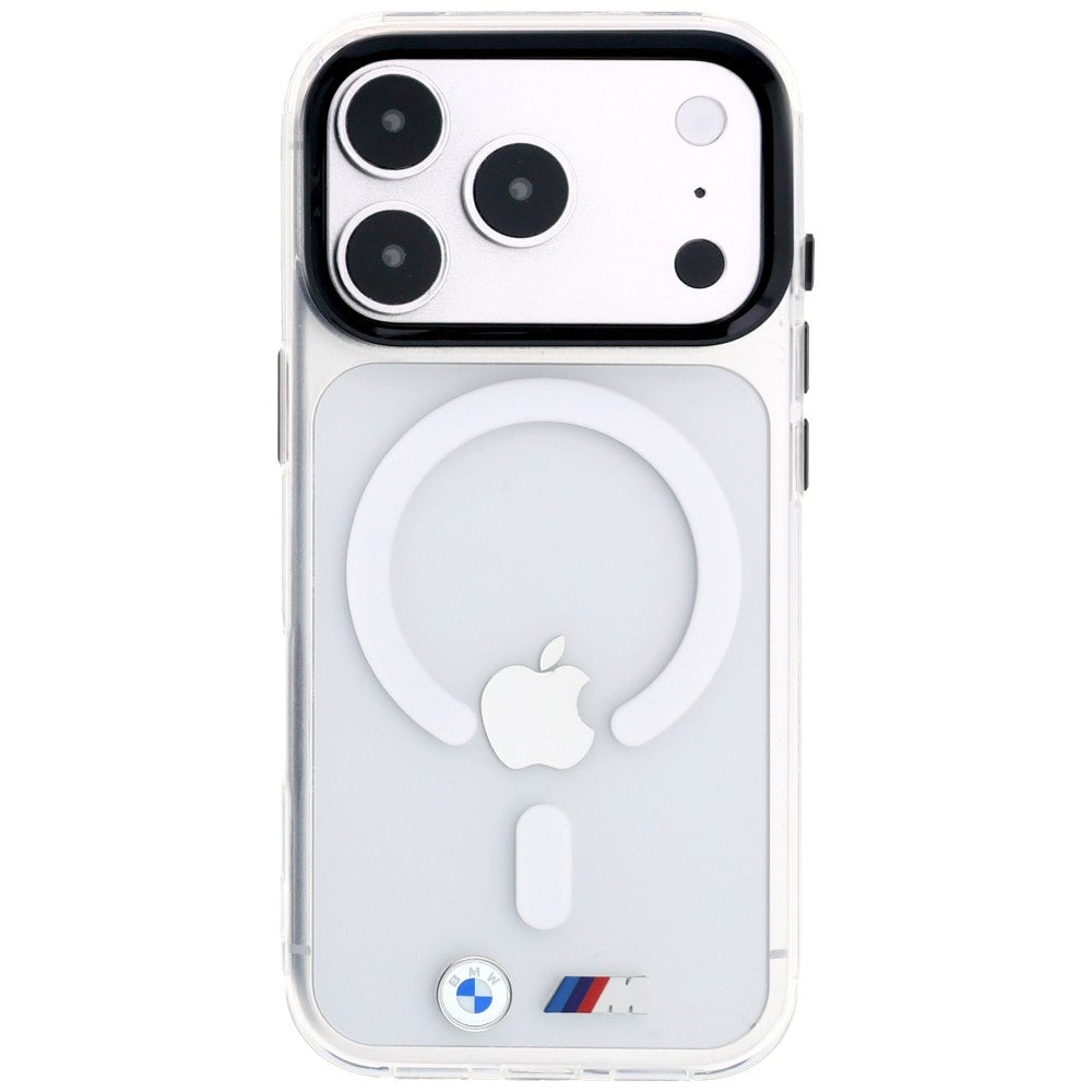 BMW M IML Glossy Metal Logo &amp; Trims MagSafe Case for iPhone 18 Pro Max / 17 Pro Max - Transparent_2