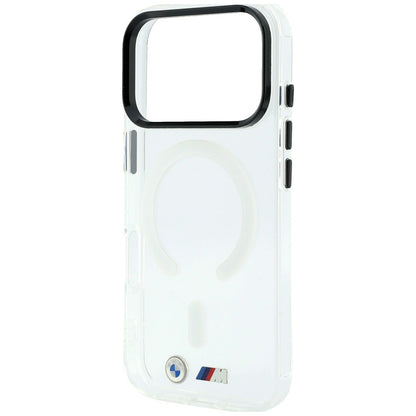 BMW M IML Glossy Metal Logo &amp; Trims MagSafe Case for iPhone 18 Pro Max / 17 Pro Max - Transparent_5