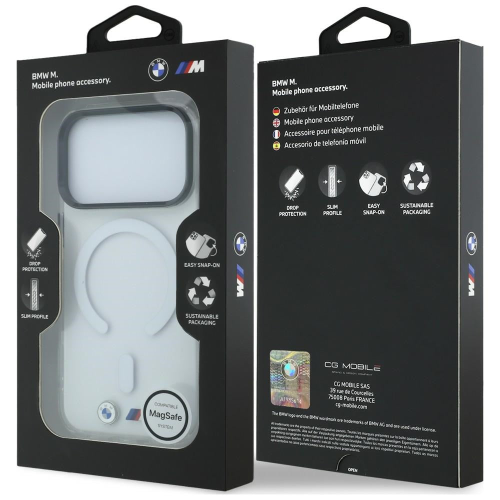 BMW M IML Glossy Metal Logo &amp; Trims MagSafe Case for iPhone 18 Pro Max / 17 Pro Max - Transparent_7