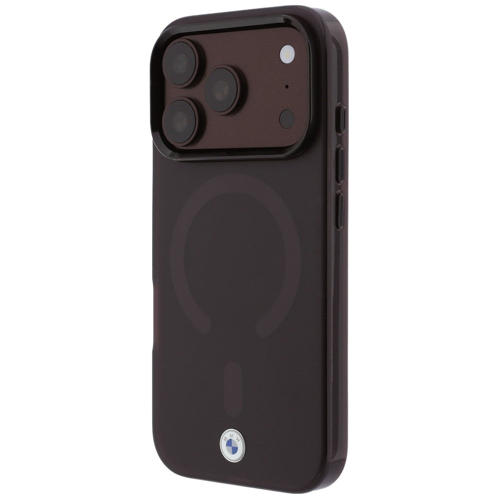 BMW Sign Frosted IML &amp; Metal Logo MagSafe Case for iPhone 18 Pro / 17 Pro - Burgundy_1