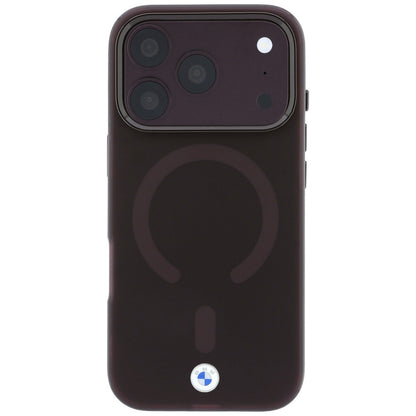 BMW Sign Frosted IML &amp; Metal Logo MagSafe Case for iPhone 18 Pro / 17 Pro - Burgundy_2
