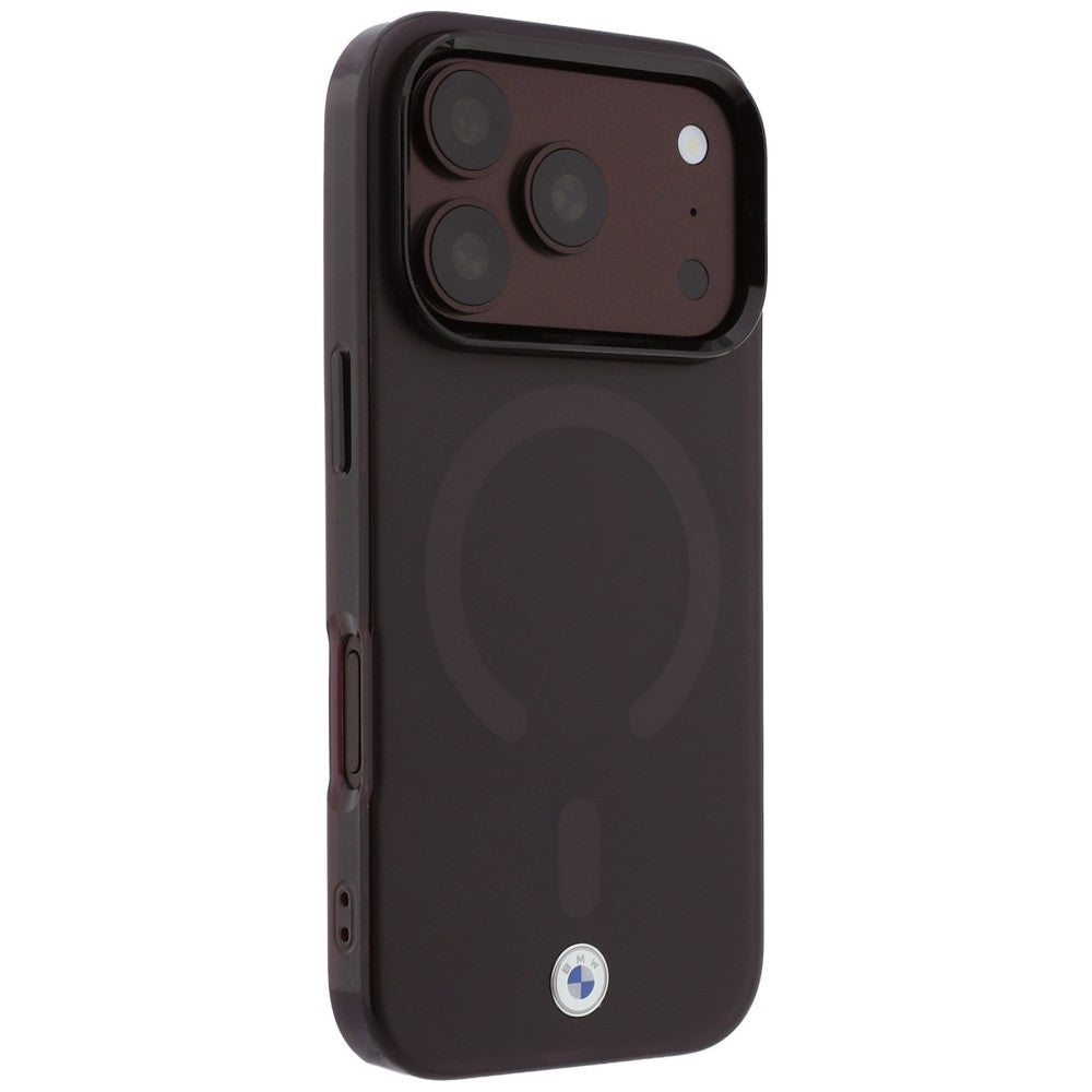 BMW Sign Frosted IML &amp; Metal Logo MagSafe Case for iPhone 18 Pro / 17 Pro - Burgundy_3