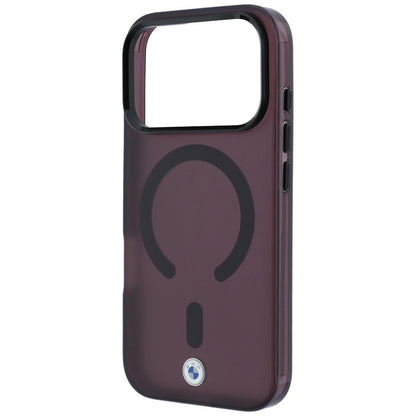 BMW Sign Frosted IML &amp; Metal Logo MagSafe Case for iPhone 18 Pro / 17 Pro - Burgundy_5