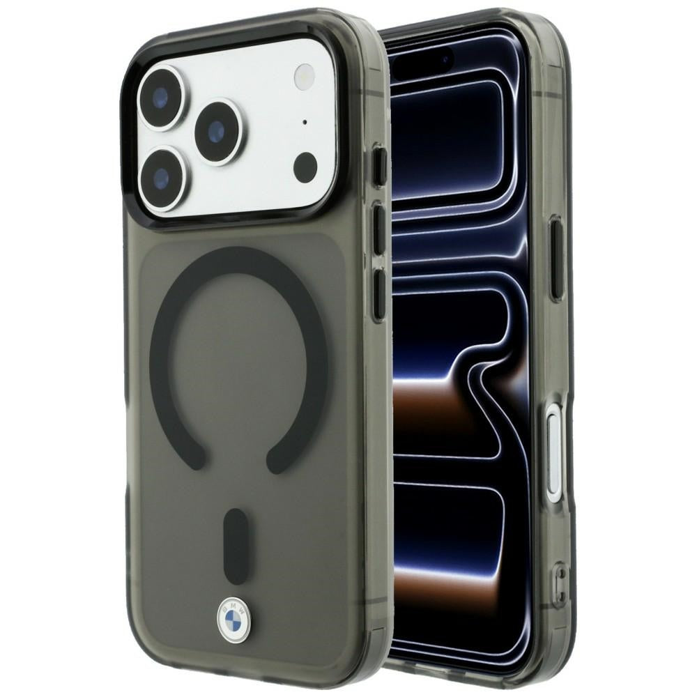 BMW M IML Frosted Metal Logo &amp; Trims MagSafe Case for iPhone 18 Pro / 17 Pro - Black_0