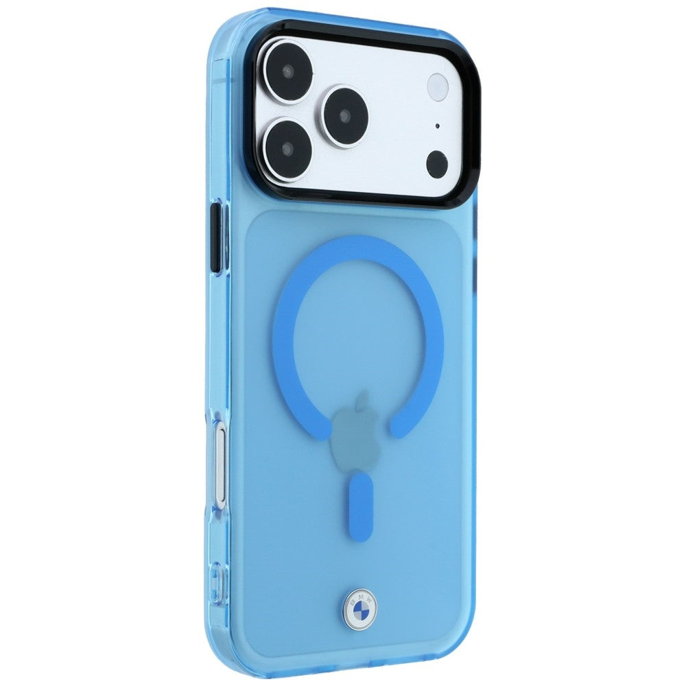 BMW Sign Frosted IML &amp; Metal Logo MagSafe Case for iPhone 18 Pro Max / 17 Pro Max - Blue_3