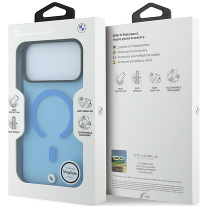 BMW Sign Frosted IML &amp; Metal Logo MagSafe Case for iPhone 18 Pro Max / 17 Pro Max - Blue_7