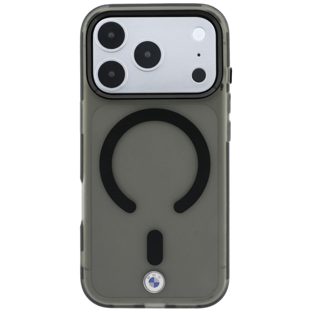 BMW Sign Frosted IML &amp; Metal Logo MagSafe Case for iPhone 18 Pro Max / 17 Pro Max - Gray_2
