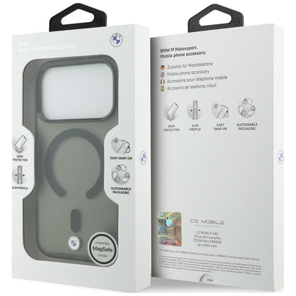 BMW Sign Frosted IML &amp; Metal Logo MagSafe Case for iPhone 18 Pro Max / 17 Pro Max - Gray_7