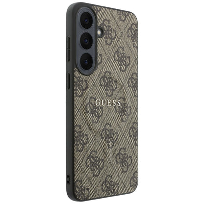 Guess Embossed 4G Ring Classic Logo MagSafe Case for Samsung Galaxy S26 FE - Brown_3