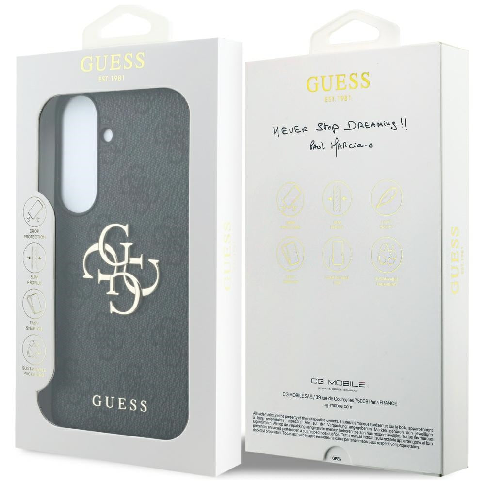 Guess Embossed 4G Ring Classic Logo MagSafe Case for Samsung Galaxy S26 FE - Black_6