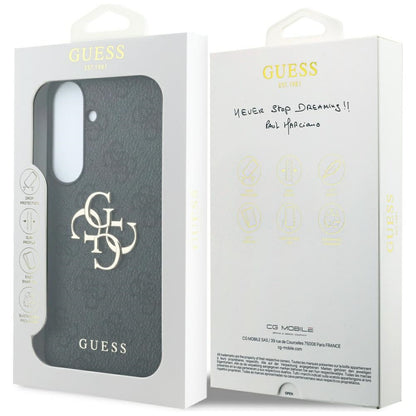 Guess Embossed 4G Ring Classic Logo MagSafe Case for Samsung Galaxy S26 FE - Black_6
