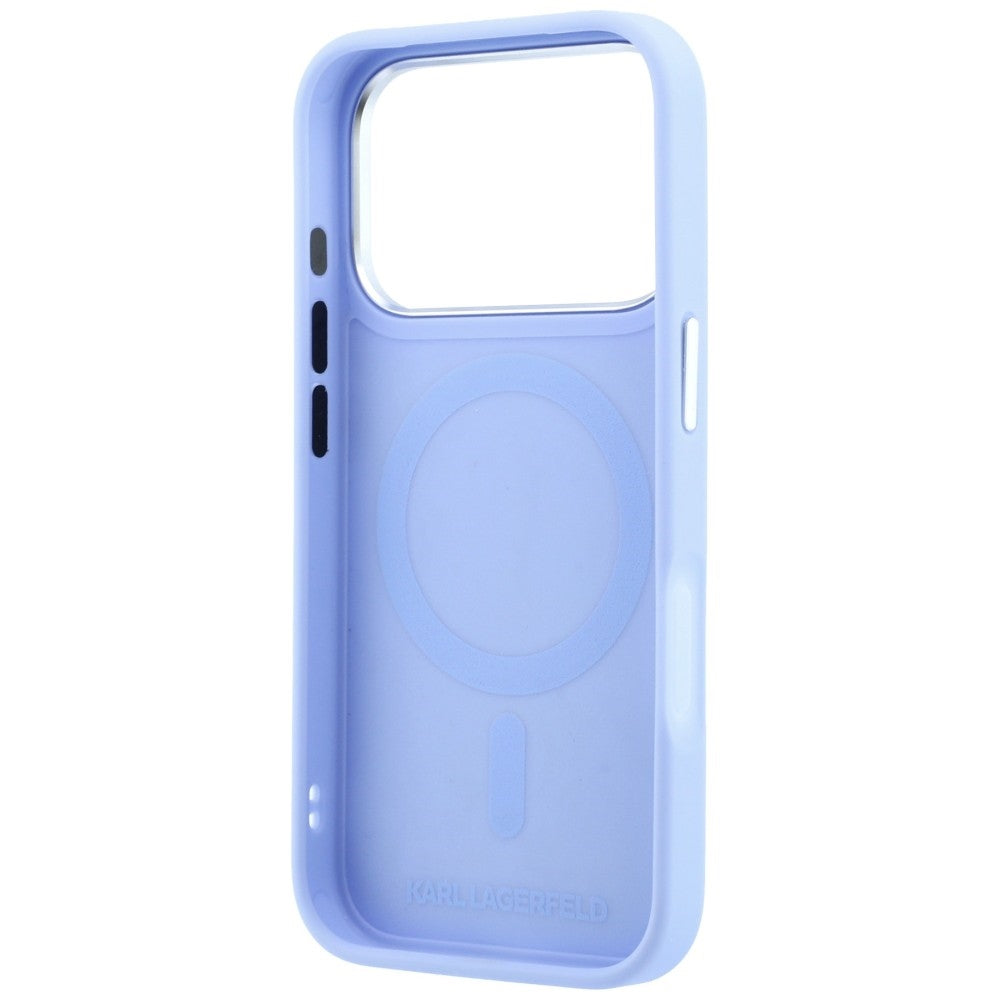 Karl Lagerfeld Point &amp; Choupette Sketch MagSafe Case for iPhone 18 Pro / 17 Pro - Blue_6