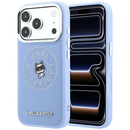 Karl Lagerfeld Point &amp; Choupette Sketch MagSafe Case for iPhone 18 Pro Max / 17 Pro Max - Blue_0