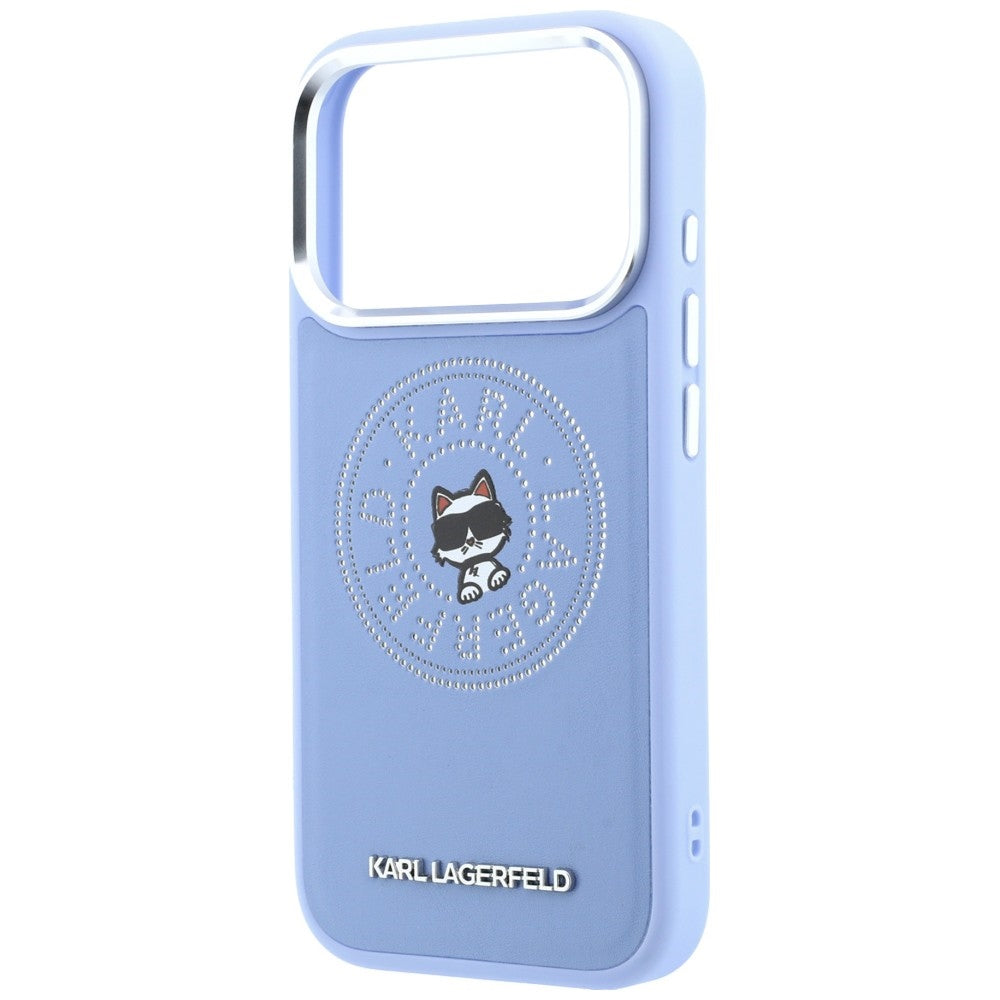 Karl Lagerfeld Point &amp; Choupette Sketch MagSafe Case for iPhone 18 Pro Max / 17 Pro Max - Blue_5