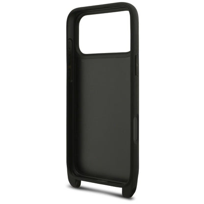 Karl Lagerfeld Saffiano Karl&amp;Choupette Metal Pin CBDY Strap Case for iPhone 18 Pro / 17 Pro - Black_7