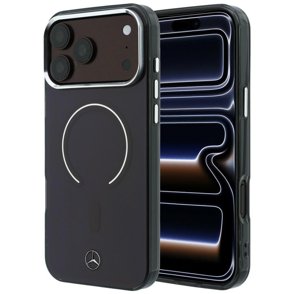 Mercedes Double Layer Iconic Logo MagSafe case for iPhone 18 Pro Max / 17 Pro Max - burgundy_0