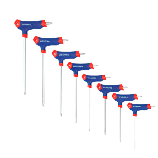Chaves torx cabo em t, t10-t50, conjunto 8 peÃ§as_0