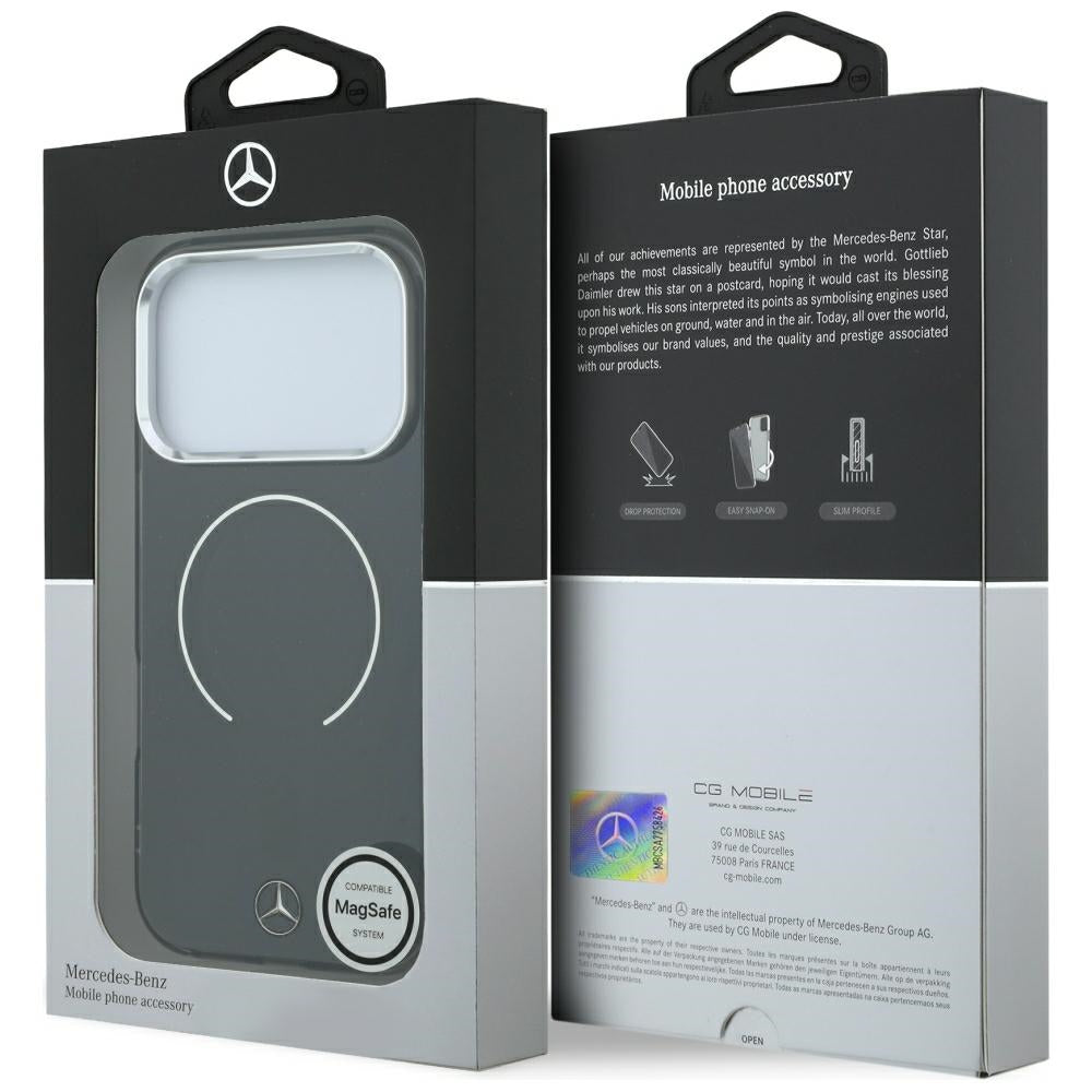 Mercedes Double Layer Iconic Logo MagSafe Case for iPhone 18 Pro Max / 17 Pro Max - Black_7