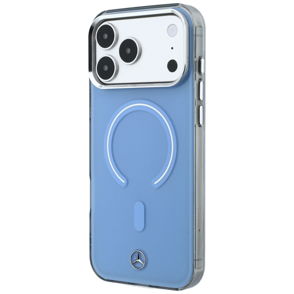 Mercedes Double Layer Iconic Logo MagSafe Case for iPhone 18 Pro Max / 17 Pro Max - Blue_1
