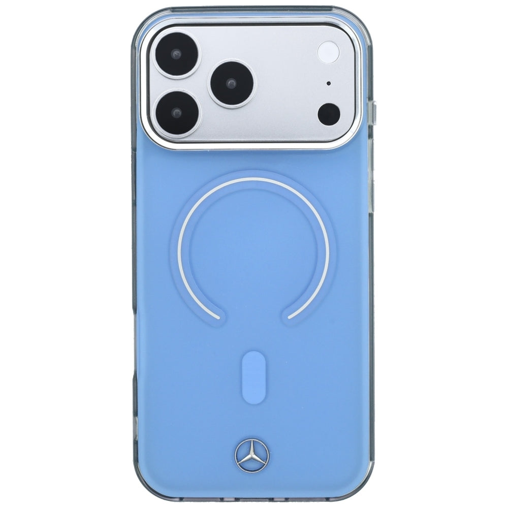 Mercedes Double Layer Iconic Logo MagSafe Case for iPhone 18 Pro Max / 17 Pro Max - Blue_2