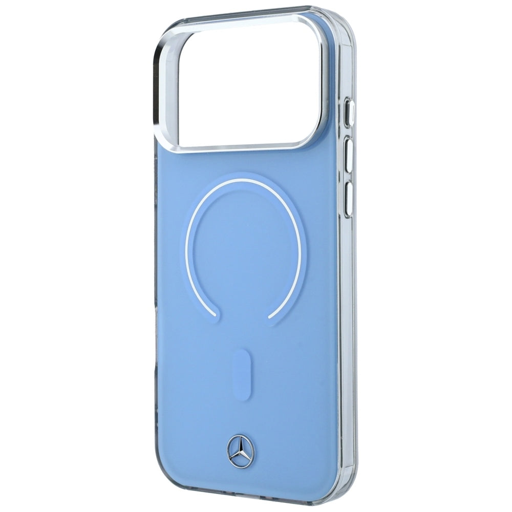Mercedes Double Layer Iconic Logo MagSafe Case for iPhone 18 Pro Max / 17 Pro Max - Blue_5