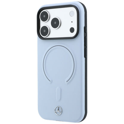 Mercedes Leather 3D MagSafe Case for iPhone 18 Pro / 17 Pro - Blue_1