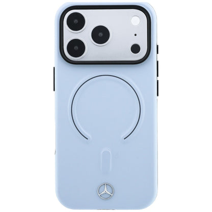 Mercedes Leather 3D MagSafe Case for iPhone 18 Pro / 17 Pro - Blue_2