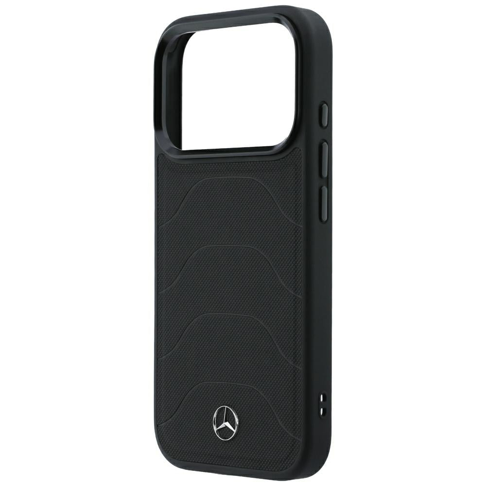 Mercedes Leather Mesh with Bow Line MagSafe Case for iPhone 18 Pro / 17 Pro - Black_5