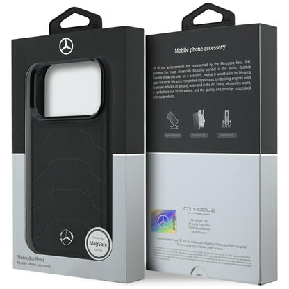 Mercedes Leather Mesh with Bow Line MagSafe Case for iPhone 18 Pro / 17 Pro - Black_7