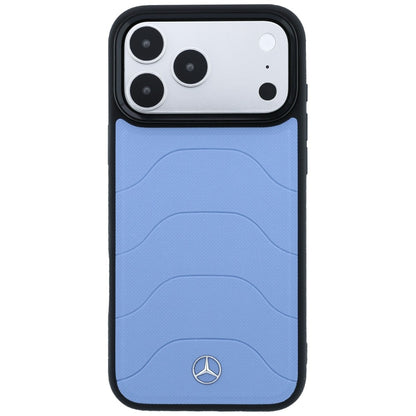 Mercedes Leather Mesh with Bow Line MagSafe Case for iPhone 18 Pro / 17 Pro - Blue_2