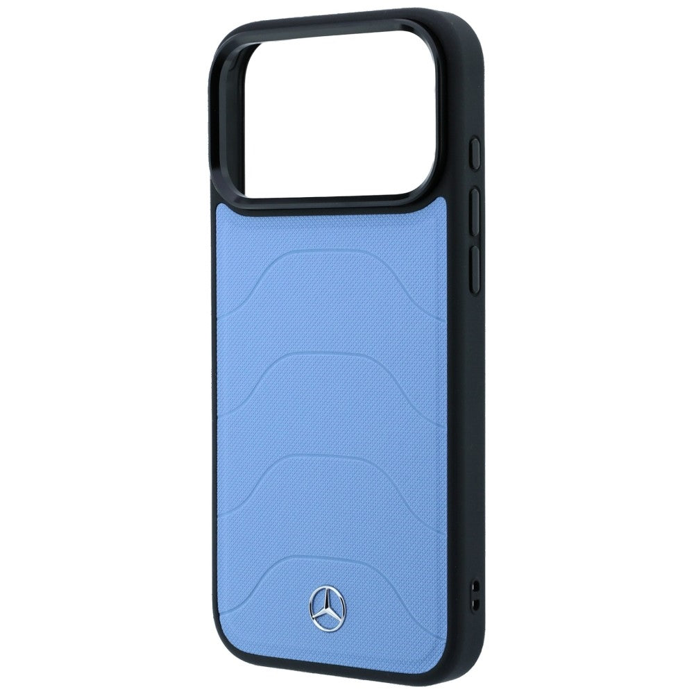 Mercedes Leather Mesh with Bow Line MagSafe Case for iPhone 18 Pro / 17 Pro - Blue_5