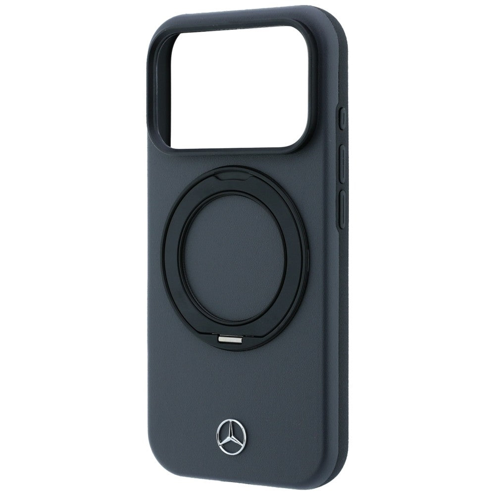 Mercedes Leather with Ring Stand MagSafe Case for iPhone 18 Pro / 17 Pro - Dark Gray_5