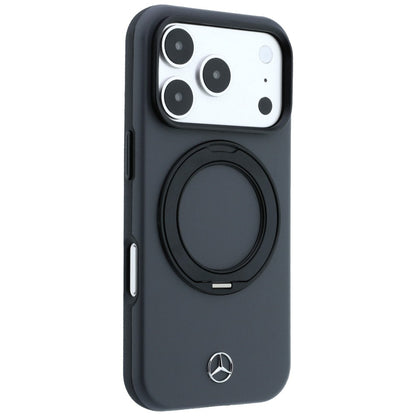 Mercedes Leather with Ring Stand MagSafe Case for iPhone 18 Pro Max / 17 Pro Max - Dark Gray_3