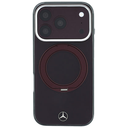 Mercedes Ring Stand Iconic Logo MagSafe case for iPhone 18 Pro / 17 Pro - burgundy_2