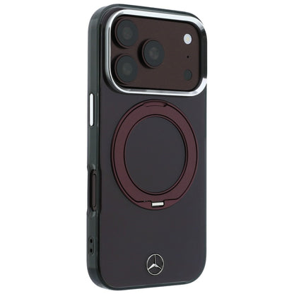 Mercedes Ring Stand Iconic Logo MagSafe case for iPhone 18 Pro / 17 Pro - burgundy_3
