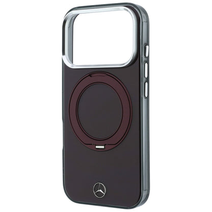 Mercedes Ring Stand Iconic Logo MagSafe case for iPhone 18 Pro / 17 Pro - burgundy_5