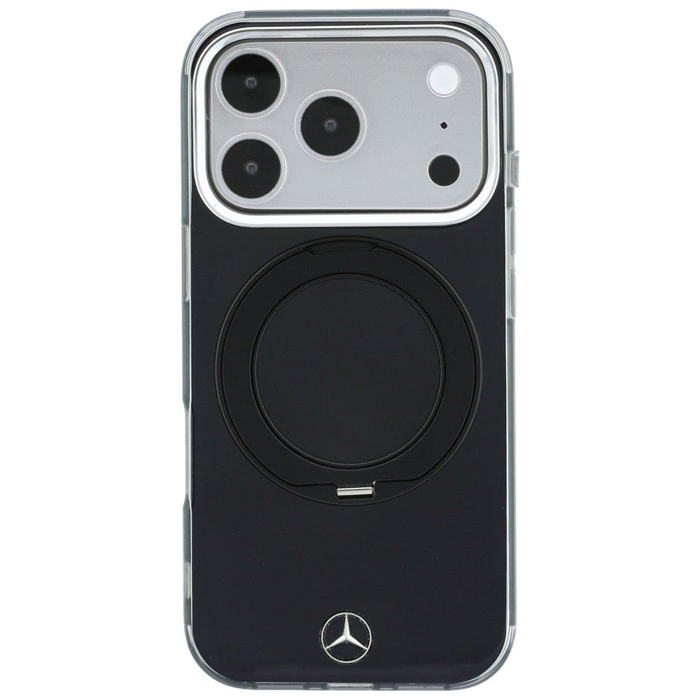 Mercedes Ring Stand Iconic Logo MagSafe Case for iPhone 18 Pro / 17 Pro - Black_2