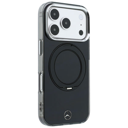 Mercedes Ring Stand Iconic Logo MagSafe Case for iPhone 18 Pro / 17 Pro - Black_3